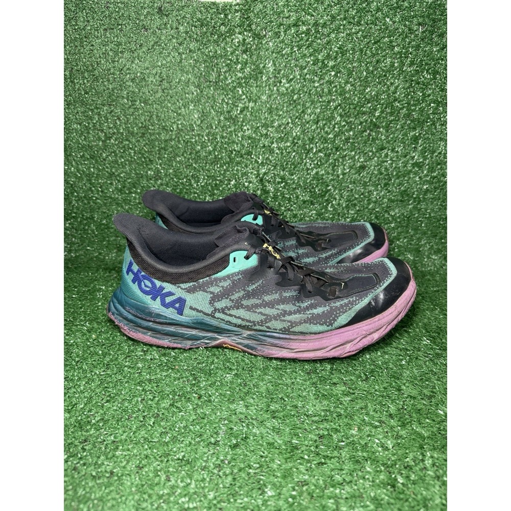 Hoka One One Speedgoat 5 Mens Size 12 D Multicolor Comfort Shoes Vibram Sneakers